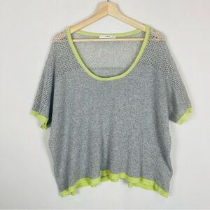 Subtle Luxury 100% Cashmere Short Sleeve Knit Sweater Size S/M